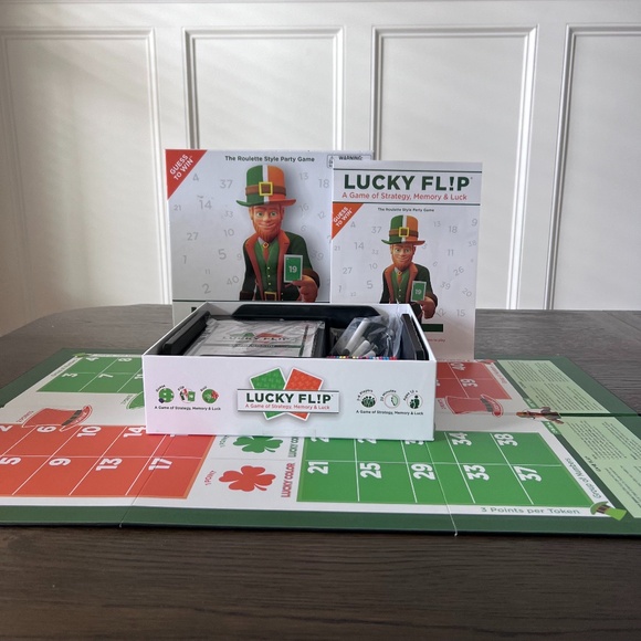 Lucky Flip A Game Of Strategy, Memory & Luck  Boardgame New Open Box - Picture 4 of 8
